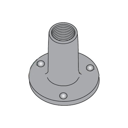 Newport Fasteners Round Weld Nut, #8-32, Steel, 0.718 in Wd, 0.718 in Lg, 0.046 in Ht, 1000 PK 707586